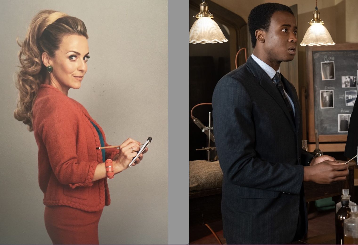 Jerry Iwu and Miranda Raison star in The Sister Boniface Mysteries which launches on Britbox tomorrow