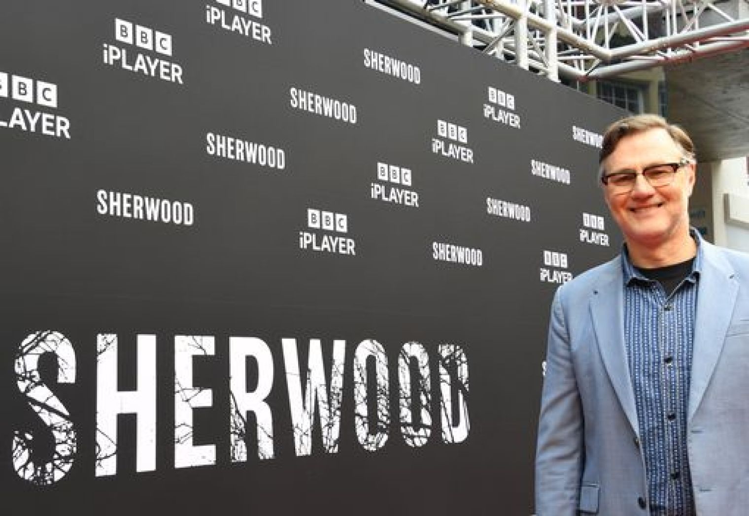 David Morrissey attended the red carpet premiere of new BBC crime drama Sherwood in Nottingham last night.  