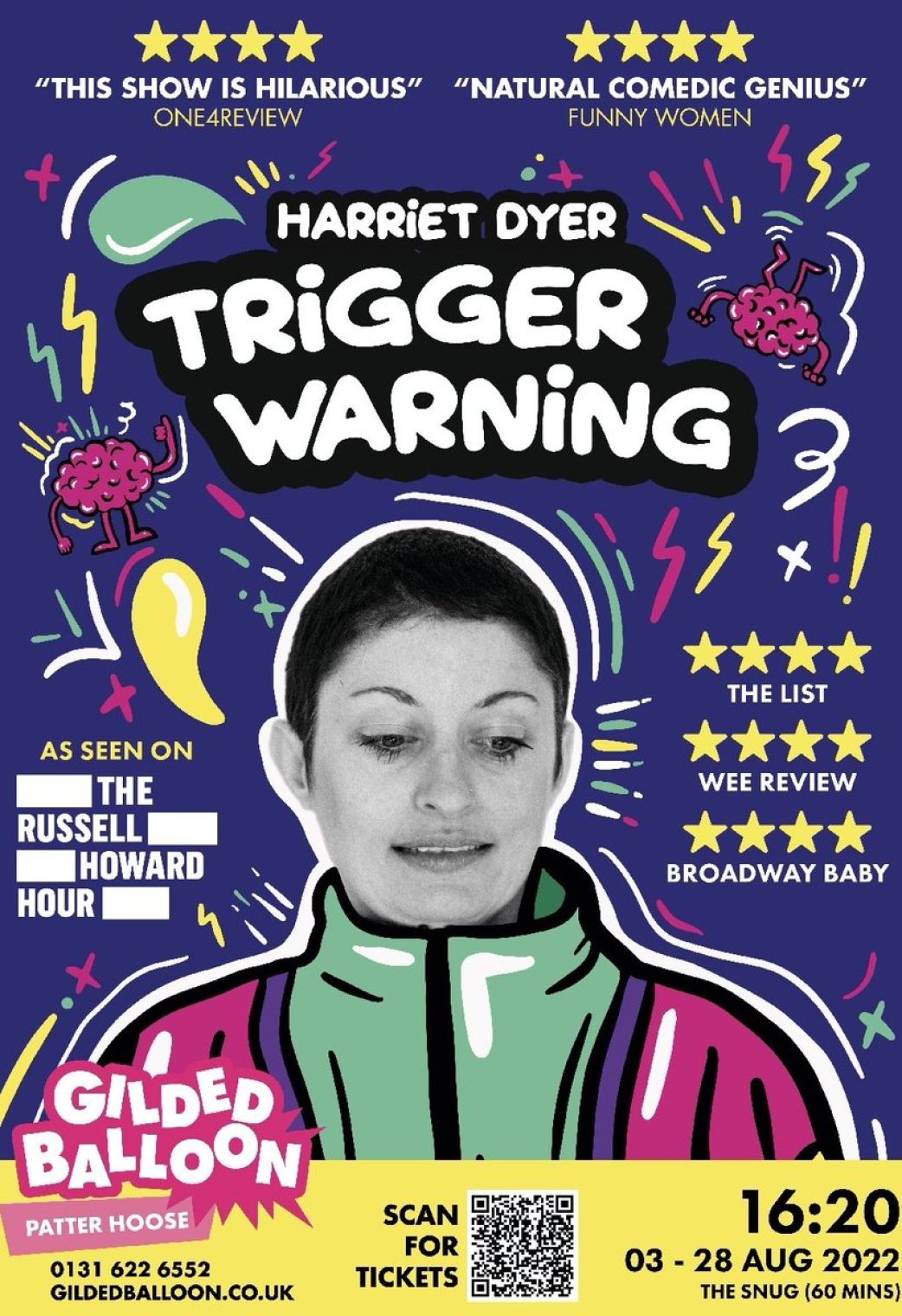 Harriet Dyer previews her new Edinburgh show 'Trigger Warning' in Manchester tonight