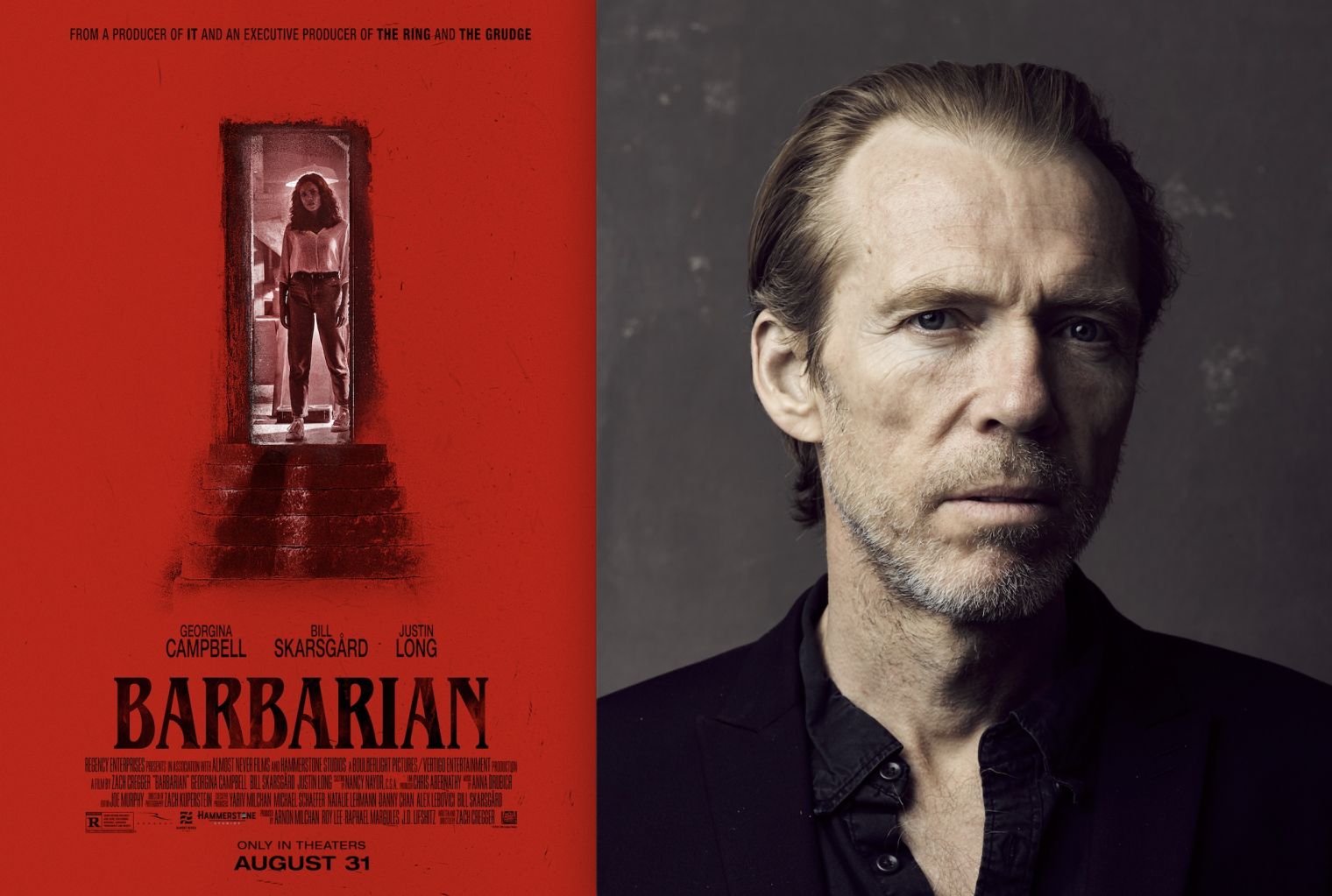 Richard Brake stars in new horror flick 'Barbarian' which topped the US cinema box office ratings at the weekend