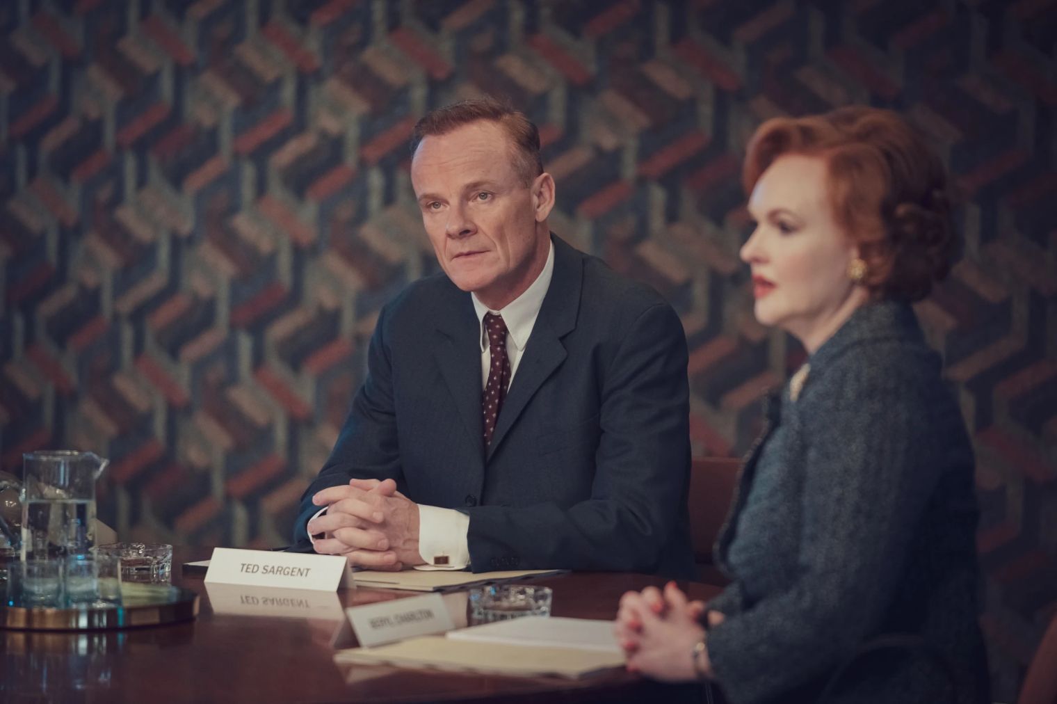 Alistair Petrie stars as Ted Sergeant, the powerful BBC Head of Light Entertainment in ‘Funny Woman’, premiering tonight on Sky Max and NOW