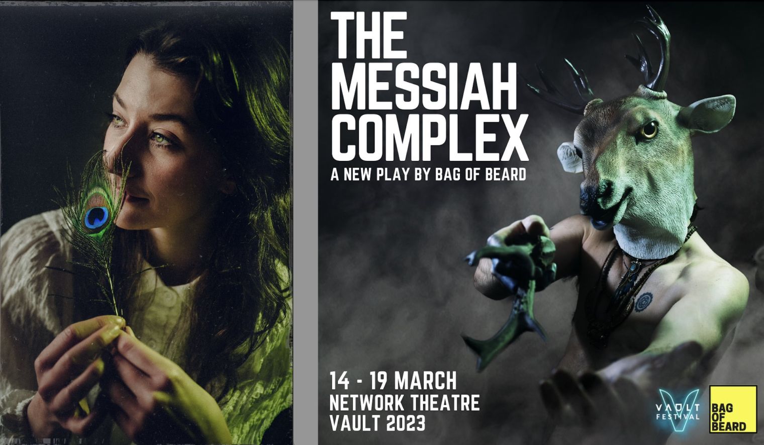 AK Golding stars as Sophia in The Messiah Complex from tomorrow at London's Vault Festival