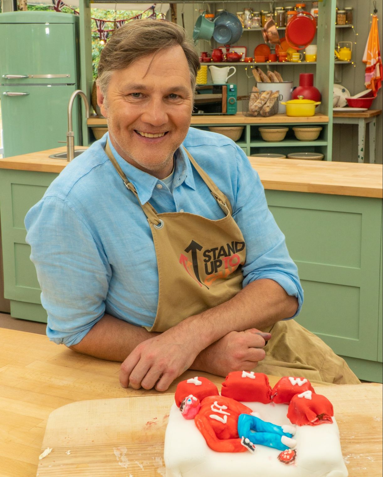 David Morrissey has won Star Baker in Week 3 of The Great Stand Up To Cancer Bake Off