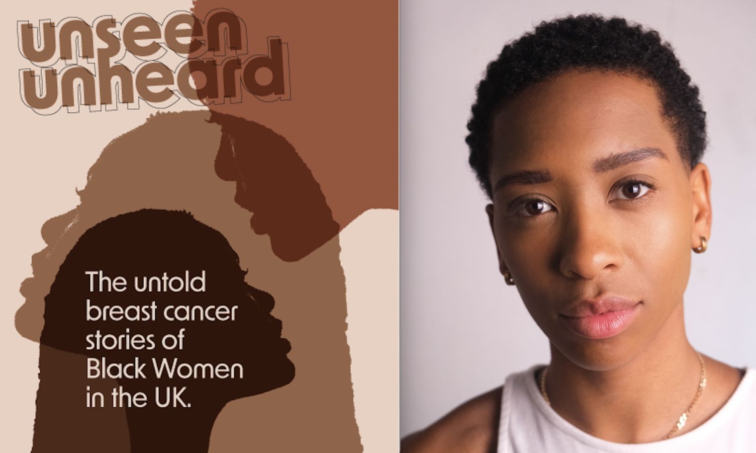 Genesis Lynea stars as Lily in ‘Unseen Unheard: The untold breast cancer stories of Black women in the UK’ at Theatre Peckham from tomorrow