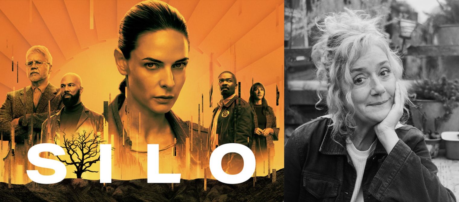 Sophie Thompson plays a mysterious and enigmatic fertility specialist in Apple TV+’s new dystopian drama series ’Silo’