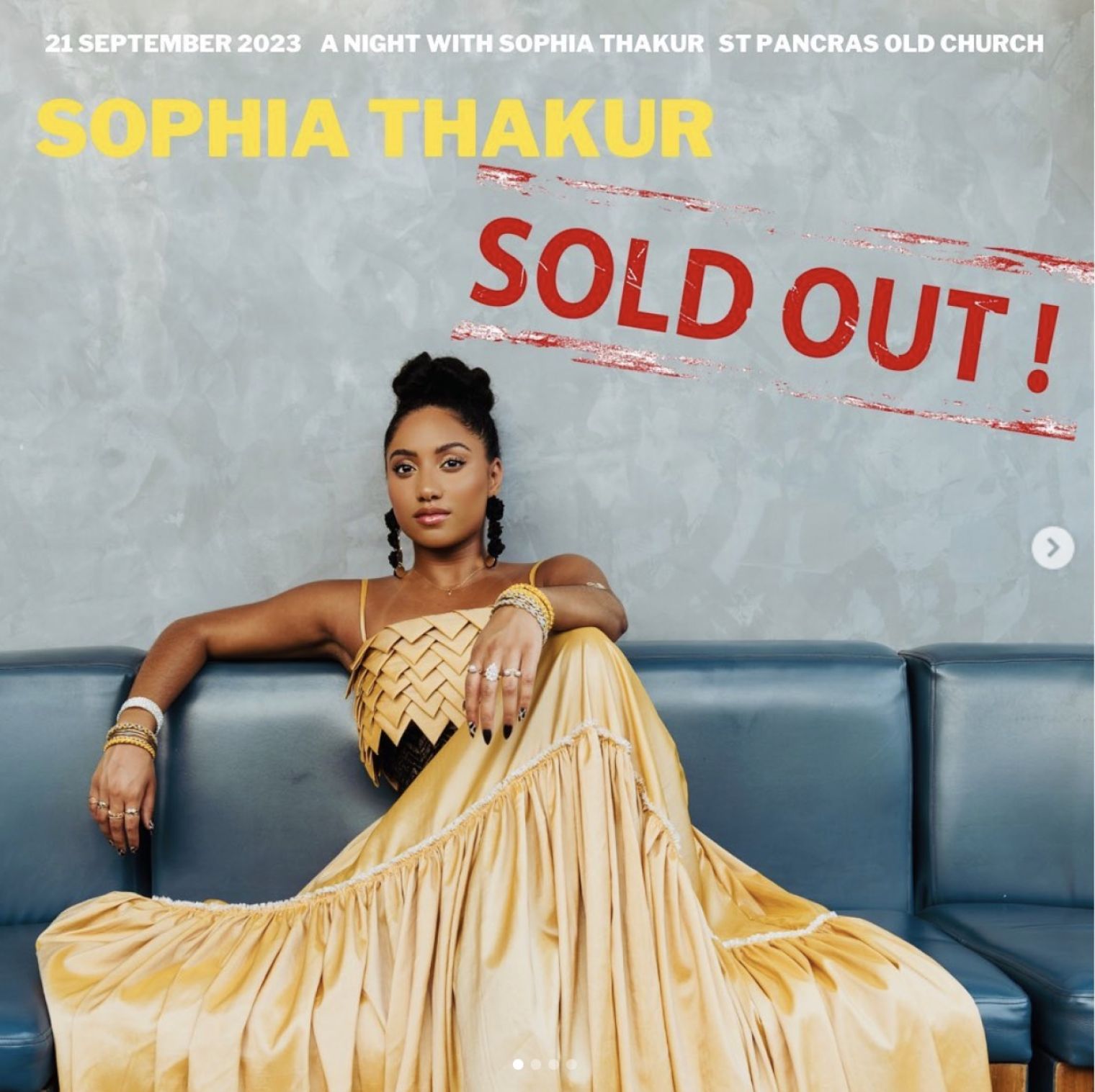 Sophia Thakur’s new London show has sold out an hour of going on sale yesterday