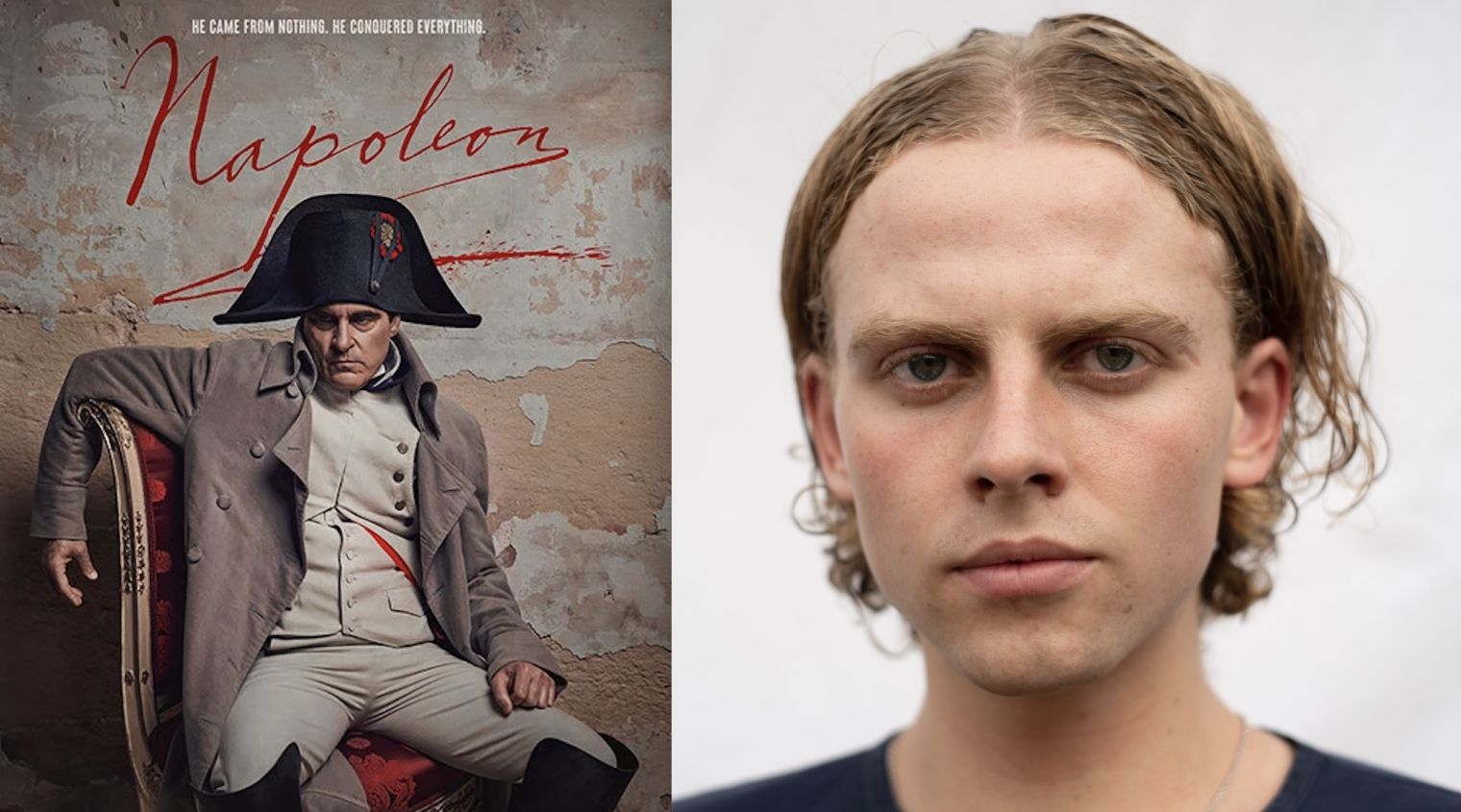 Napoleon is out in cinemas today featuring Thom Ashley as loyal military aide La Bédoyère