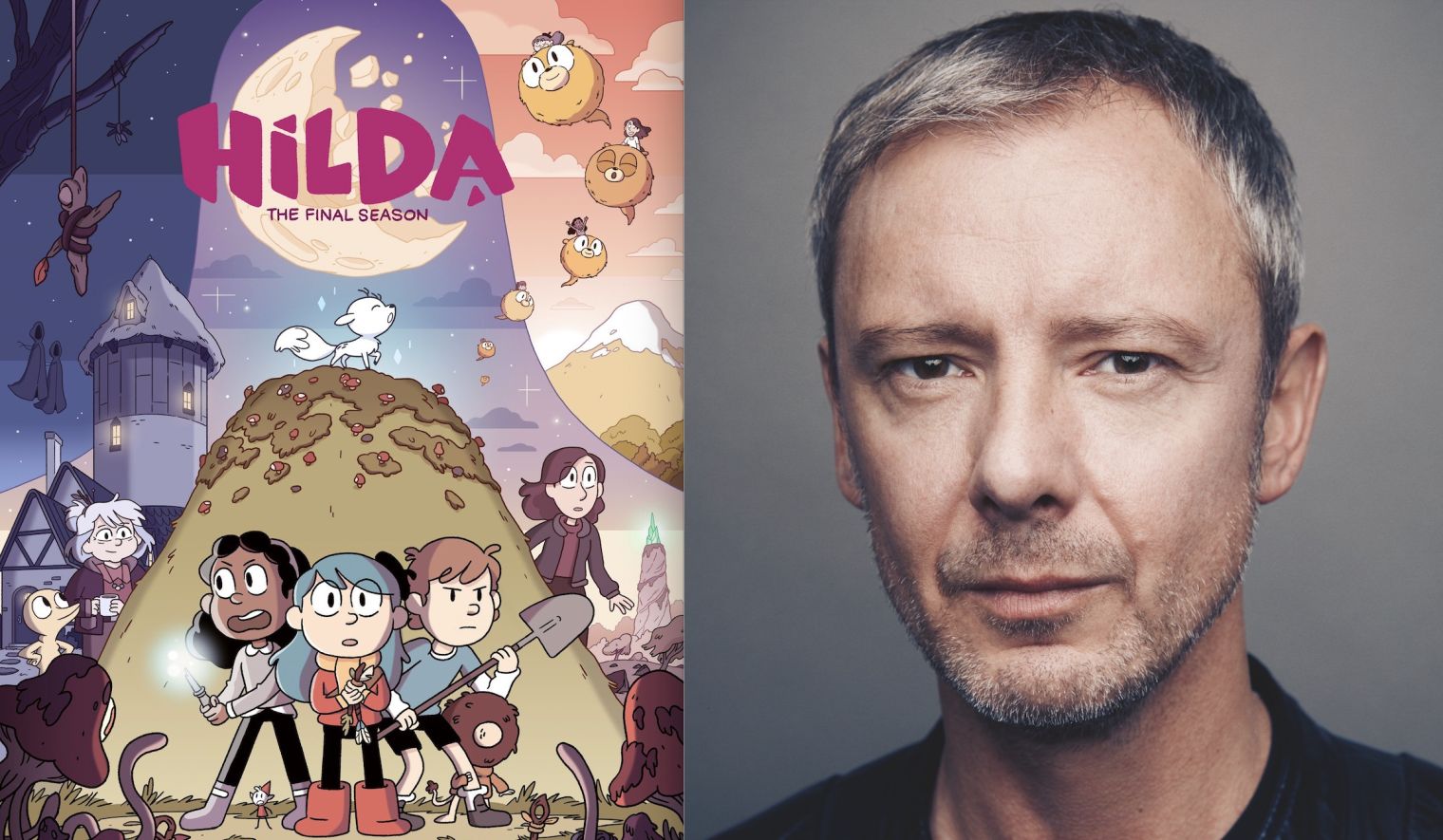 John Simm is the voice of Hilda’s dad Anders in the third and final season of the Emmy & BAFTA winning children’s animation series ‘Hilda’