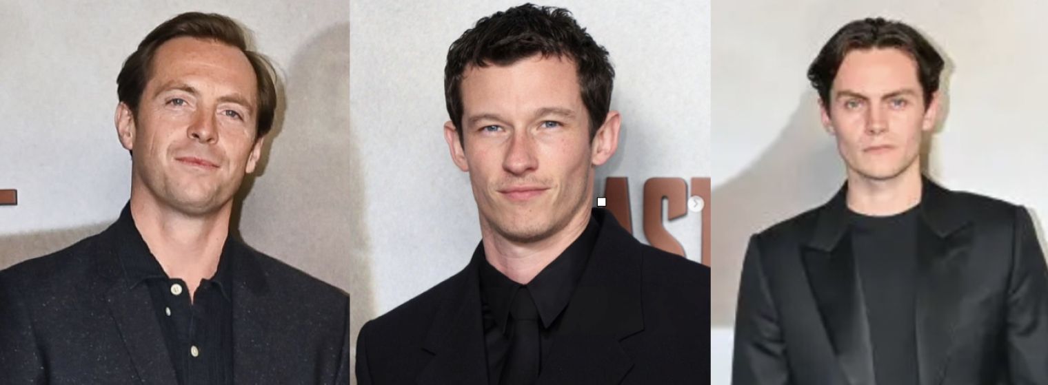 Callum Turner, Stephen Campbell Moore and Freddy Carter were all pictured on the red carpet at last night's London premiere of 'Masters of the Air'