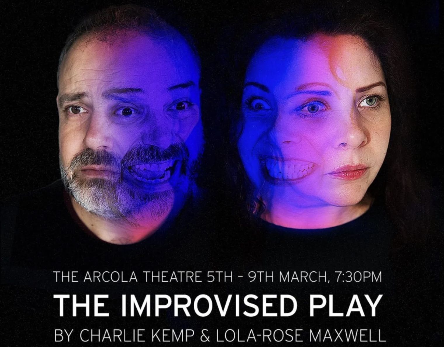Lola-Rose Maxwell stars in ’The Improvised Play’ which opens tonight at London’s Arcola Theatre