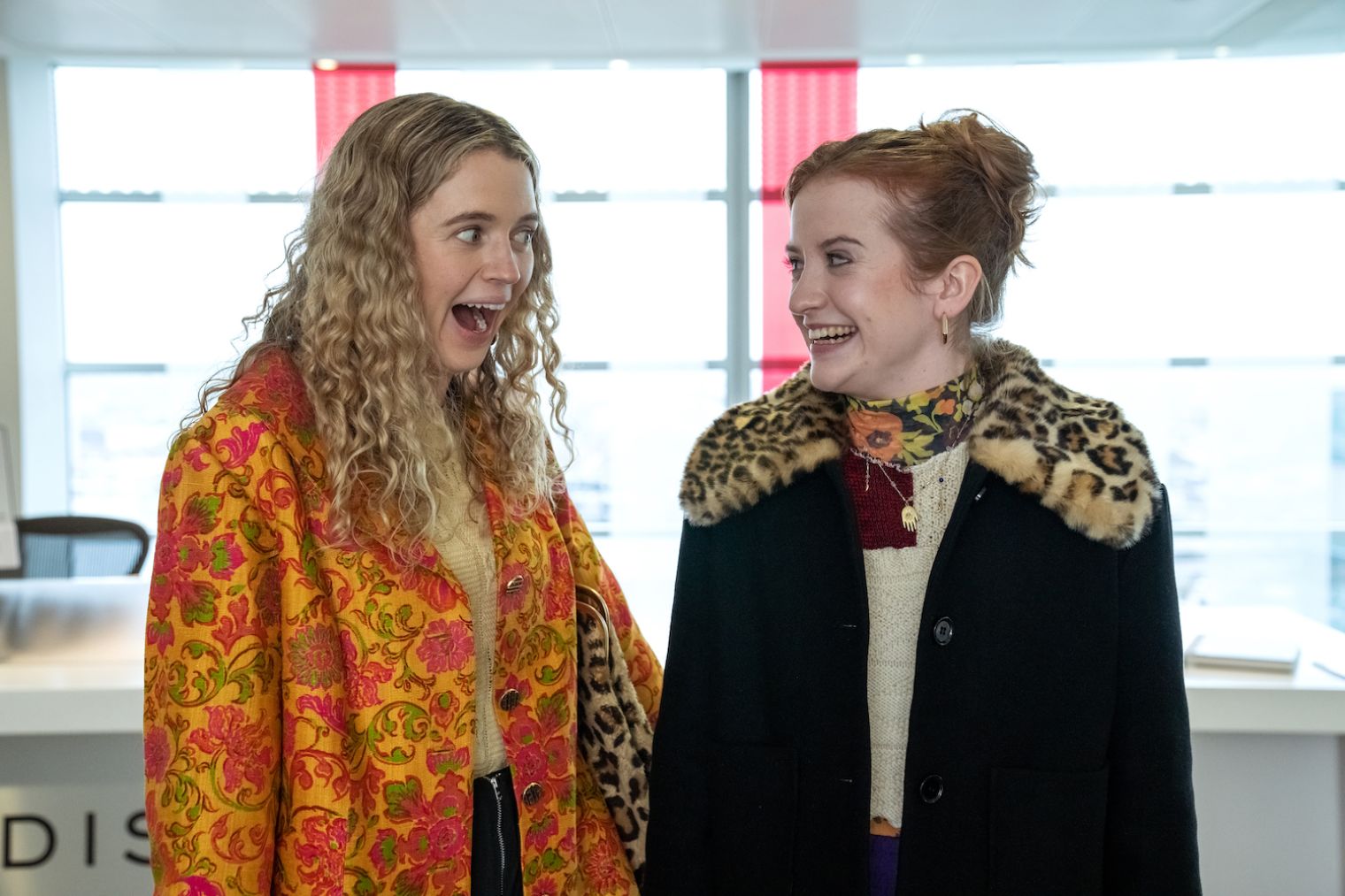 Máiréad Tyers and Sofia Oxenham star as best friends Jen and Carrie in Series 2 of ‘Extraordinary’ which lands on Disney+ today