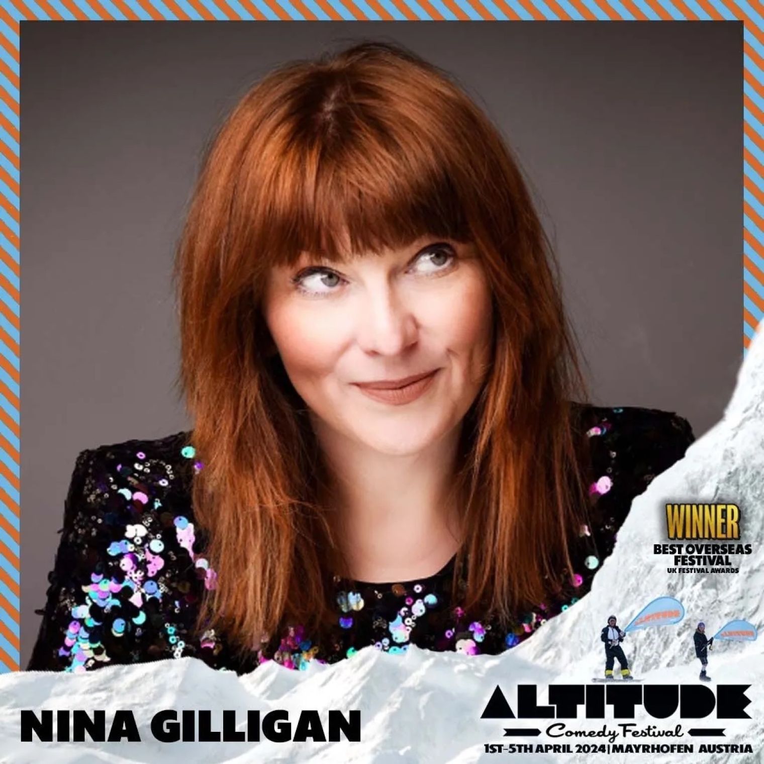 Nina Gilligan is performing at this week's Altitude Comedy Festival which takes place in the Austrian Alps