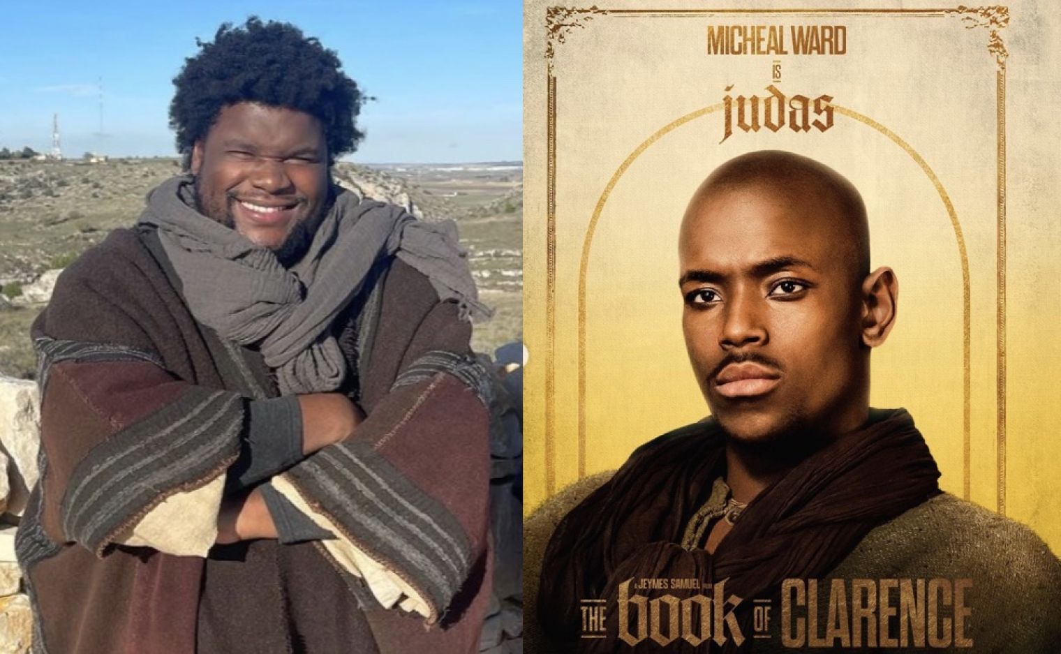 Micheal Ward and Tuwaine Barrett star as Judas Iscariot and Samson respectively in ’The Book of Clarence’ which is out in UK cinemas tomorrow
