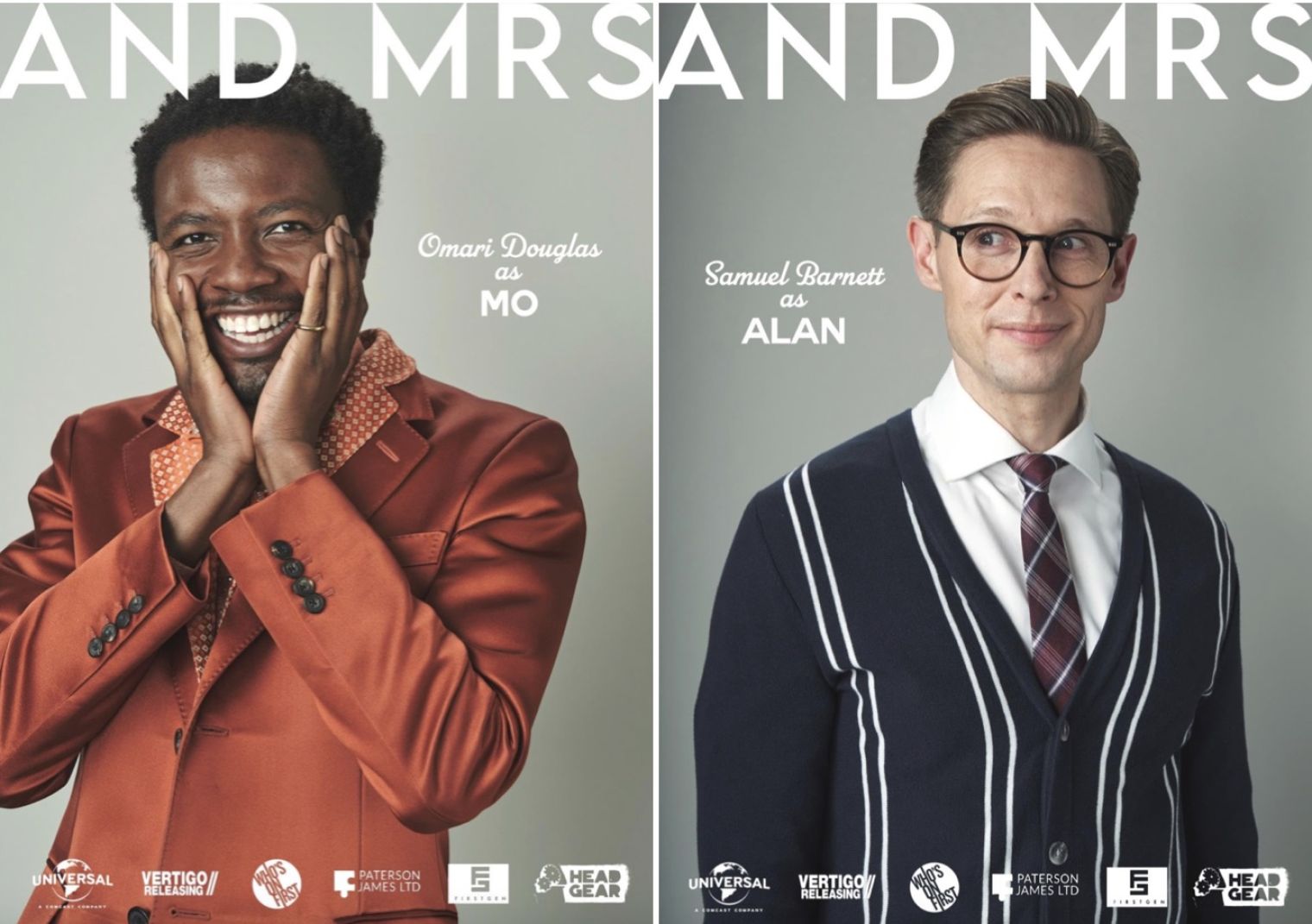 Omari Douglas and Samuel Barnett star in loveable new British rom-com ‘And Mrs’ which is out on digital platforms from today