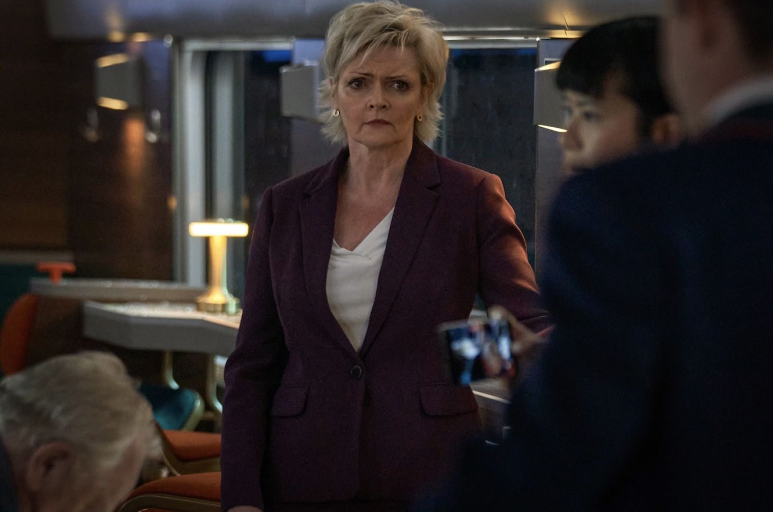 Sharon Small stars as Transport Secretary Liz Draycot in new BBC drama Nightsleeper which starts on Sunday night at 9pm