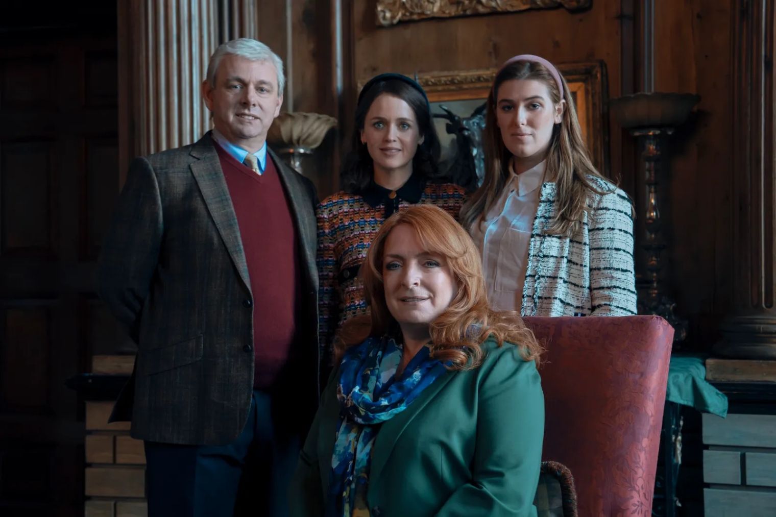 Claire Rushbrook plays Sarah Ferguson and Sofia Oxenham plays Princess Eugenie in 'A Very Royal Scandal' which debuts on Prime Video today