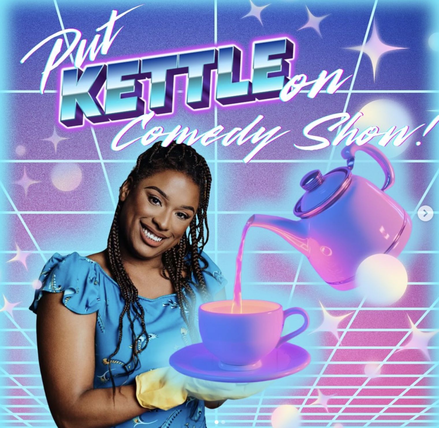 Sapphire McIntosh presents ‘Put Kettle On’, her brand new comedy night in South East London, tonight from 7.30pm