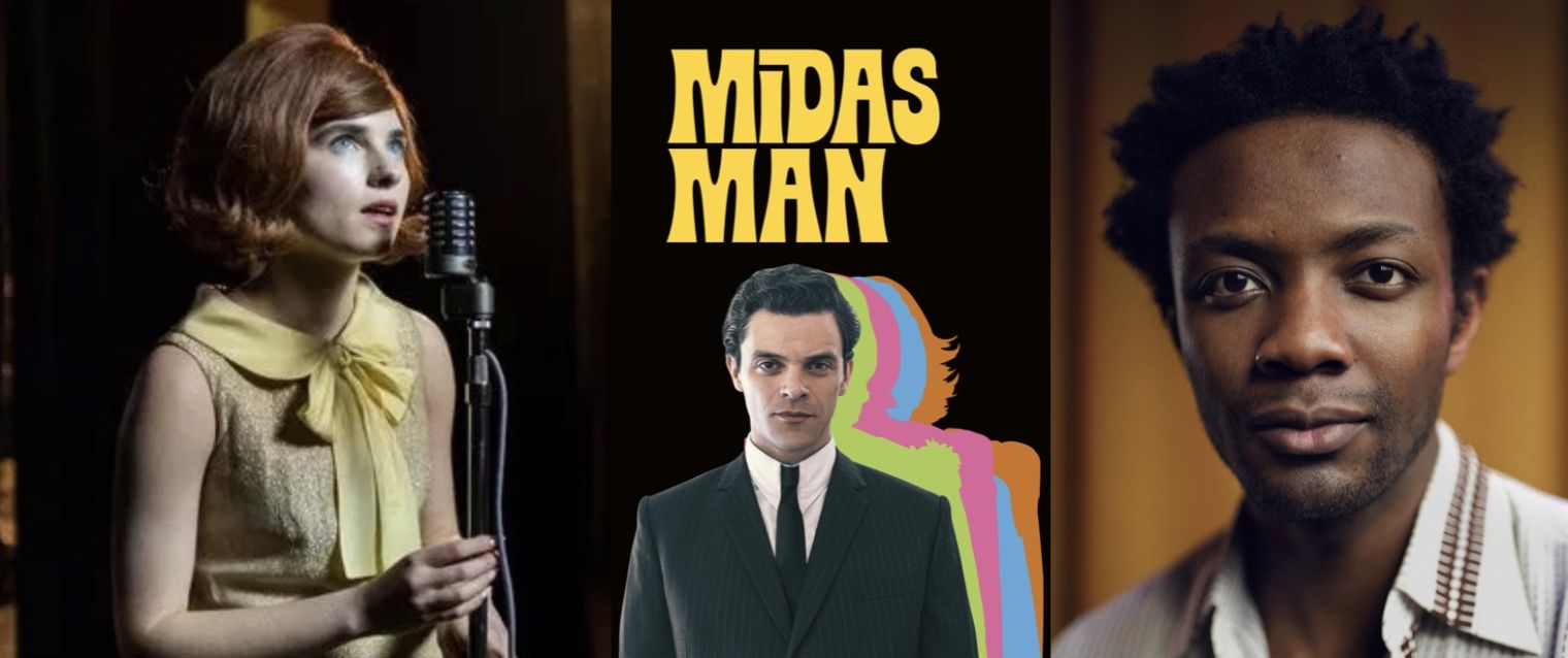 Darci Shaw stars as Cilla Black and Omari Douglas as Lonnie Trimble in Brian Epstein biopic 'Midas Man' which is released today on Prime Video