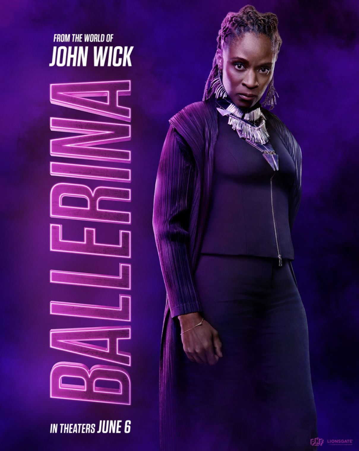 Sharon Duncan-Brewster stars as Nogi in ‘Ballerina’, the fifth instalment in the John Wick franchise which is out in cinemas nationwide from today