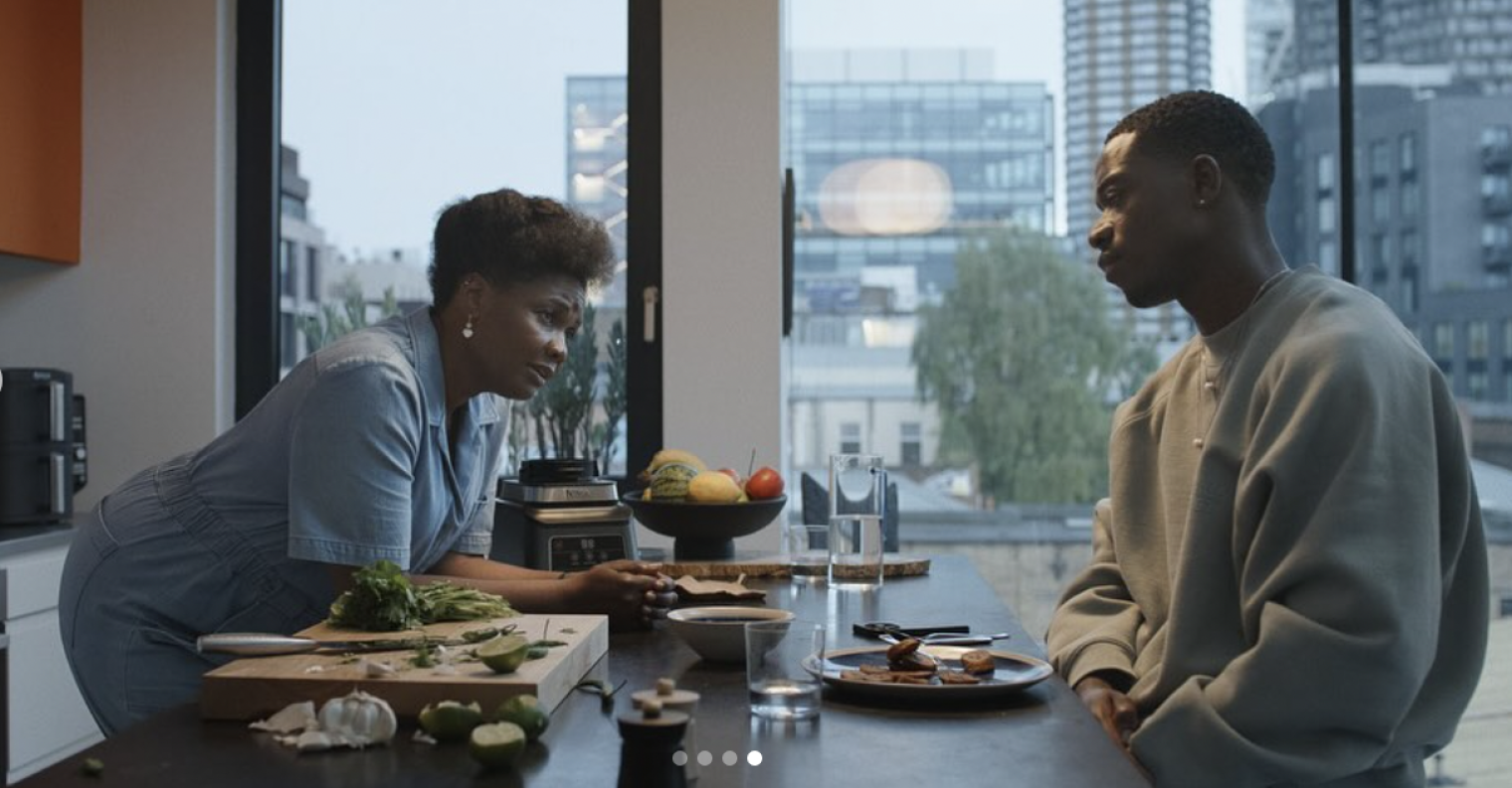 See Sarah Niles as Bernadette, mother of rising star of the track Joshua Pearce, in 'F1: The Movie’ which is out in cinemas nationwide from today