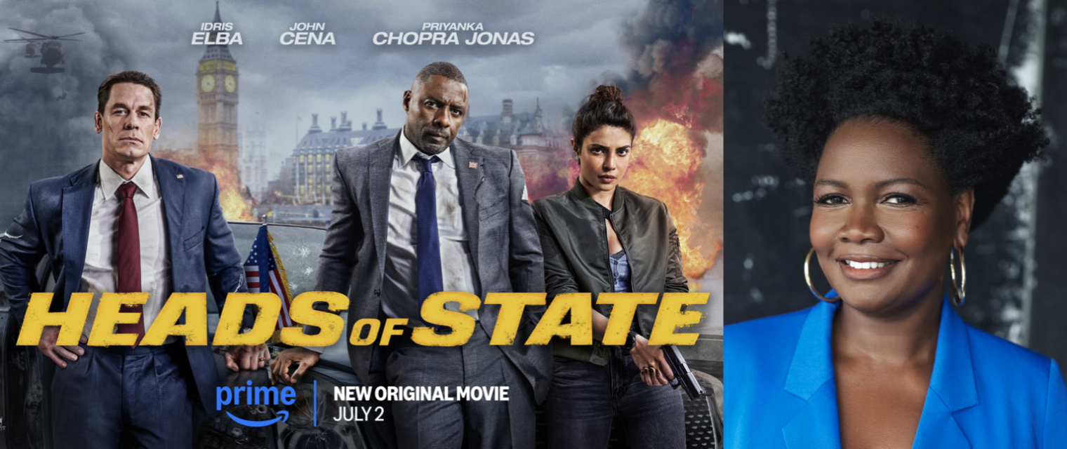 Sarah Niles plays Simone Bradshaw, the chief advisor to the US President, in ‘Heads of State’ which is available to stream now on Prime Video