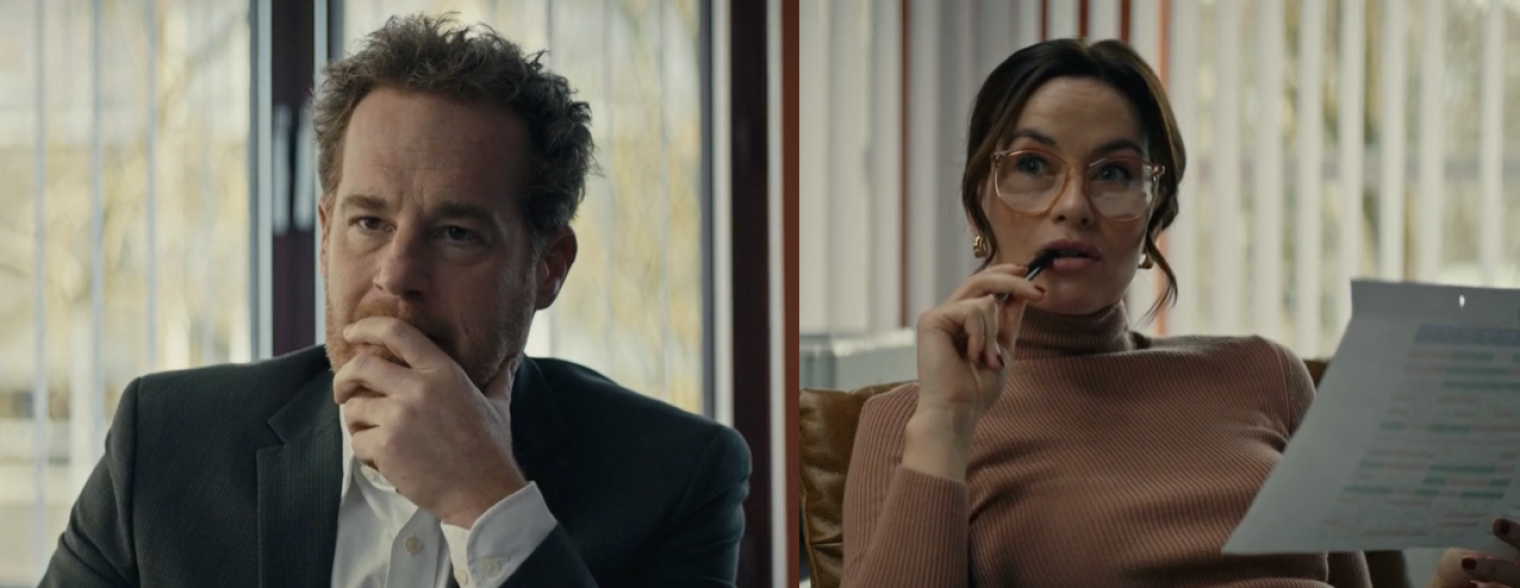 Adam James plays hospital CEO Ben and Maimie McCoy plays his soon to be ex-wife, hospital manager Gemma in the second series of ’The Couple Next Door’